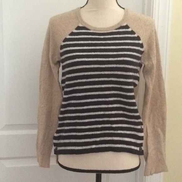 J. Crew Striped Wool Blend Sweater - Picture 2 of 8